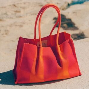 COS Checked Shopper bag